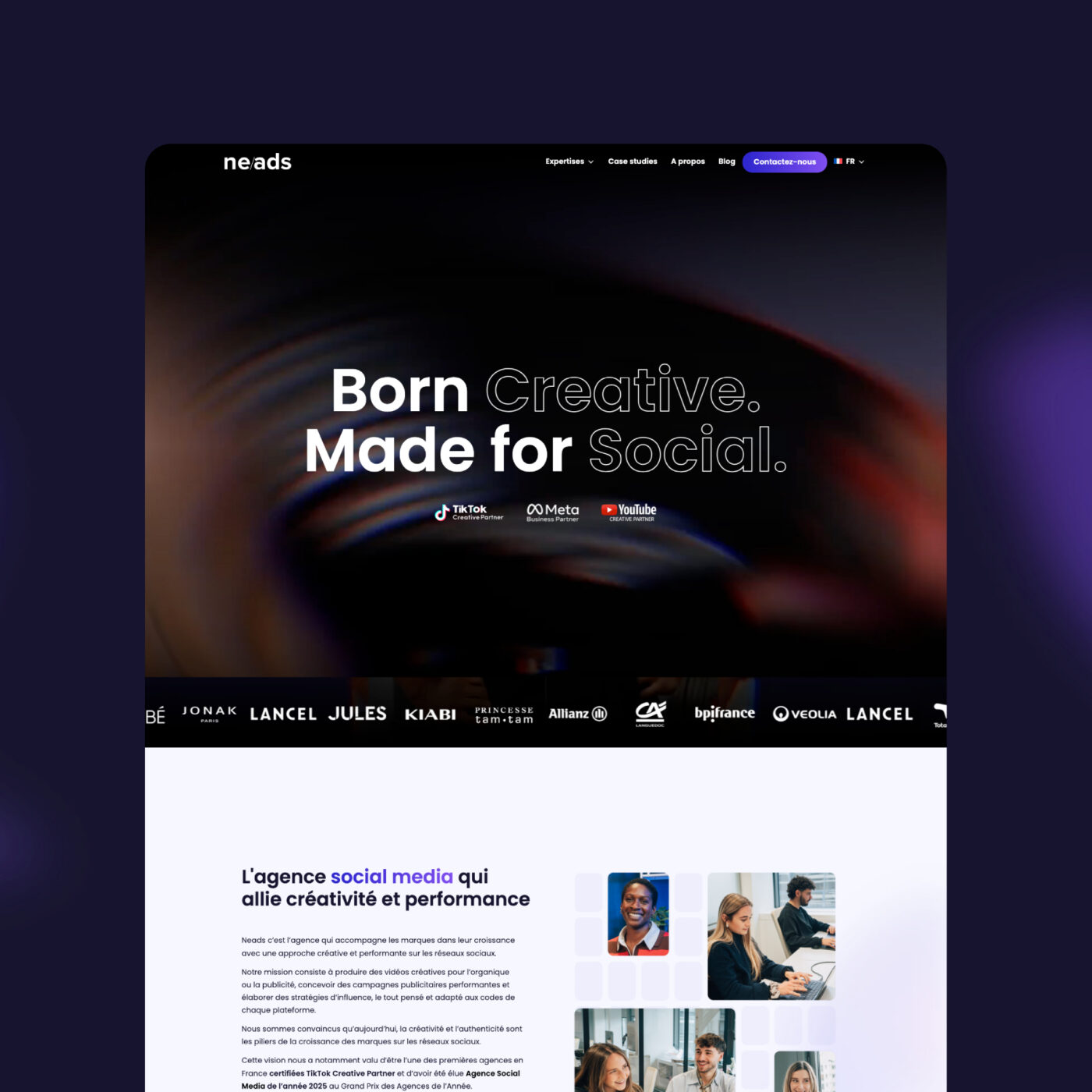 Création du site internet WordPress de Neads