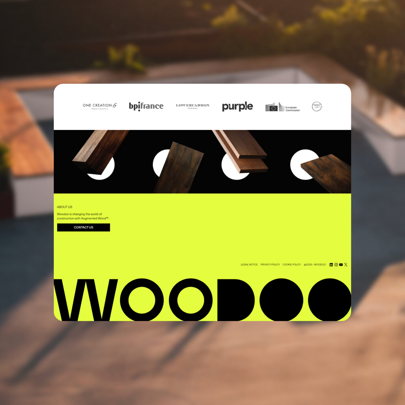 Création du site internet WordPress de Woodoo